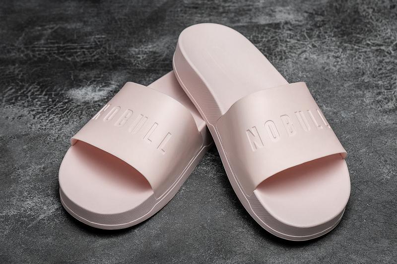 Men's Nobull Ivy Adjustabla Slides Pink | SG S2144G